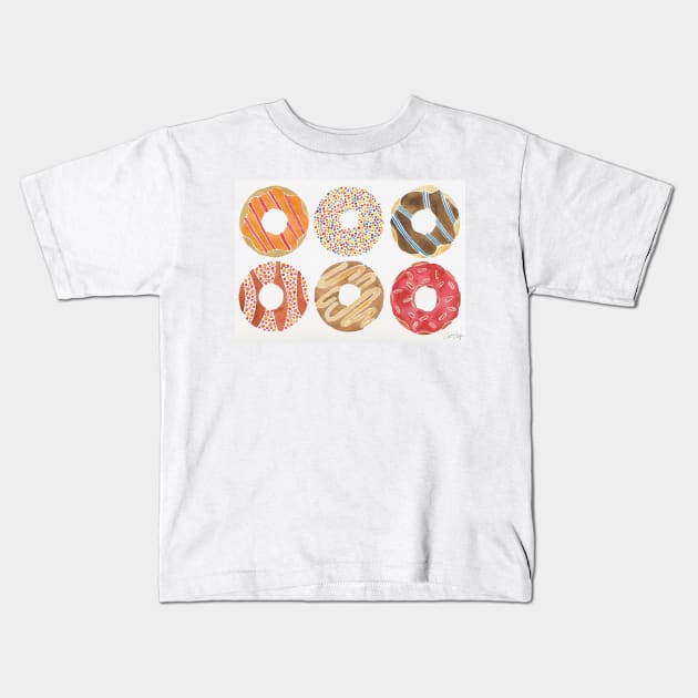 Doughnuts Kids T-Shirt by CatCoq